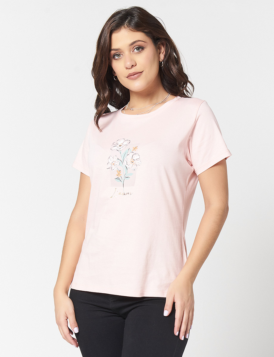 Camiseta L'Amour Rosado