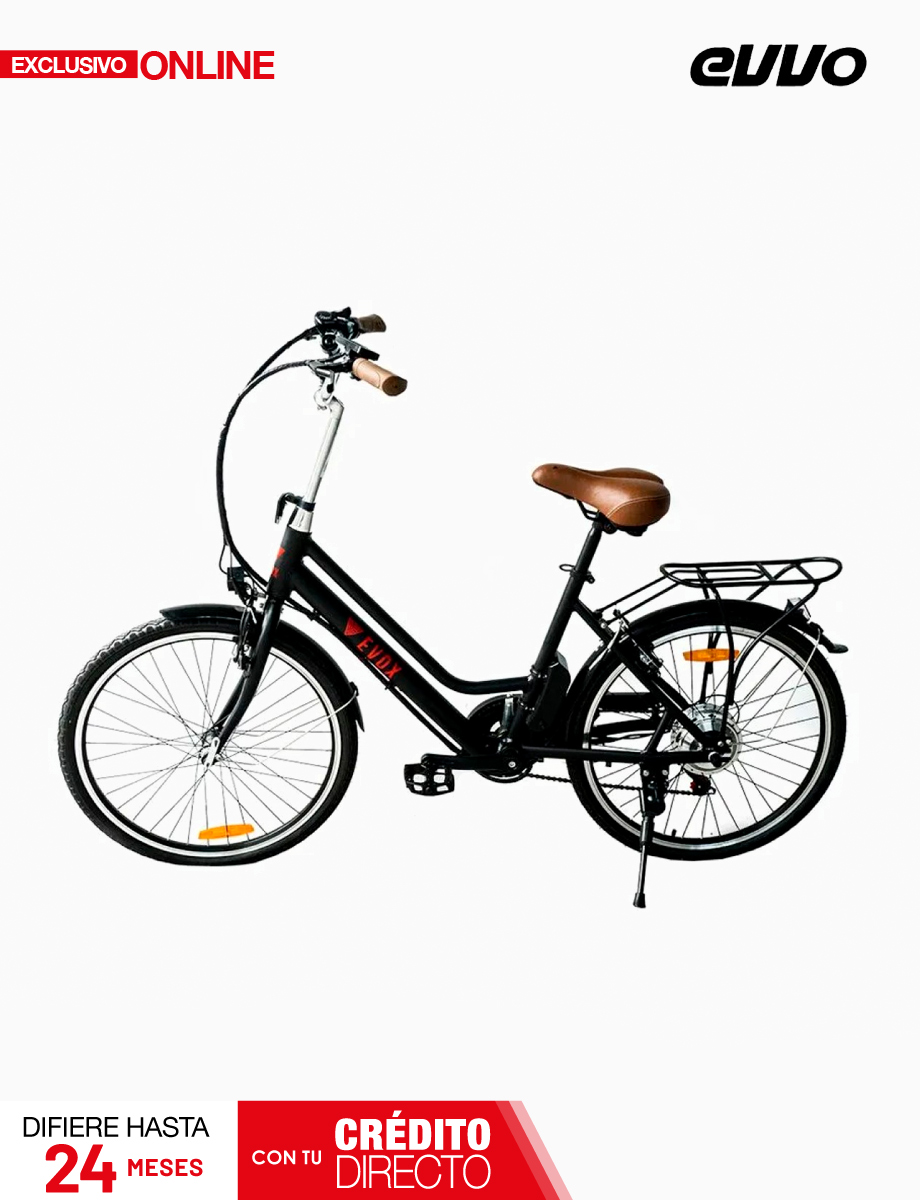 Bicicleta Eléctrica   250W BIKEA3 Aro 24" Negra | EVOX