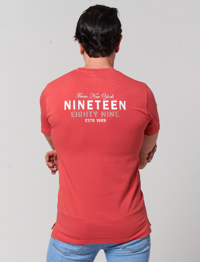 Camiseta Nineteen Coral