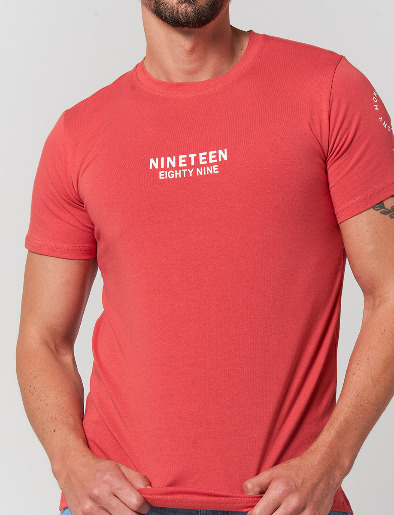 Camiseta Nineteen Coral