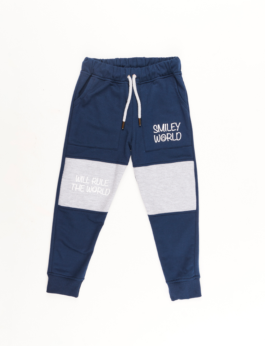 Jogger Bloque de Color Smiley Word
