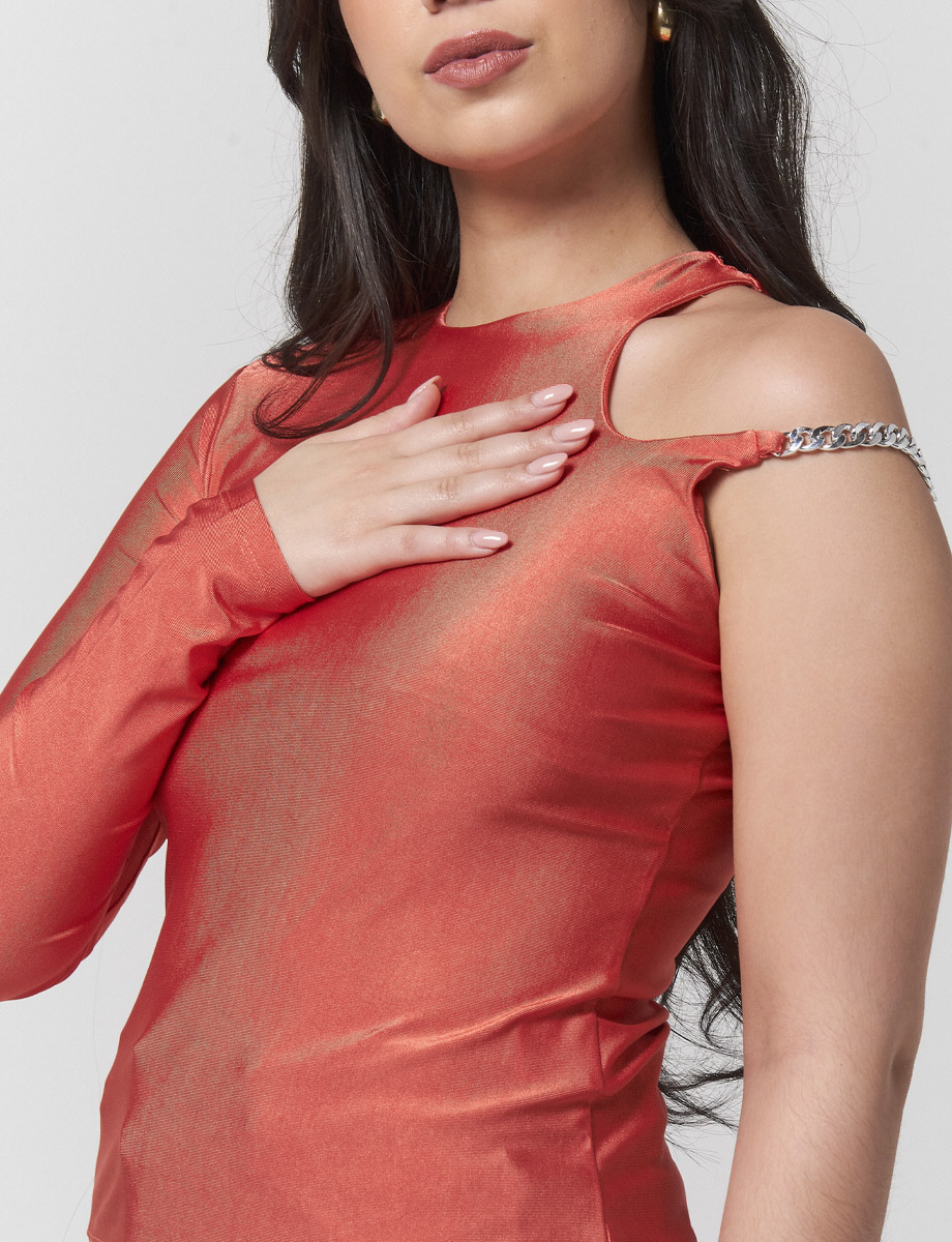Blusa Cadena Coral