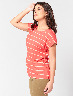 Camiseta Rayas Coral