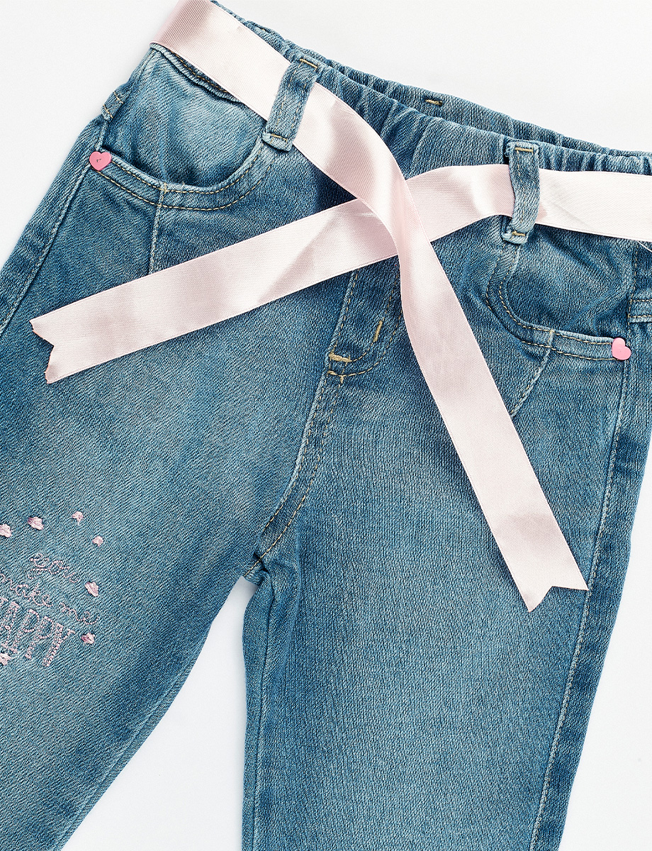 Pantalón Jean Cinta Celeste
