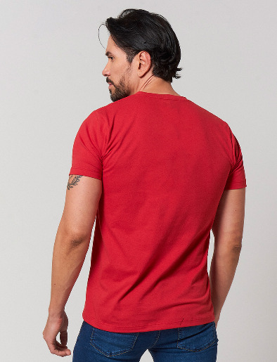 Camiseta Estampada Rojo