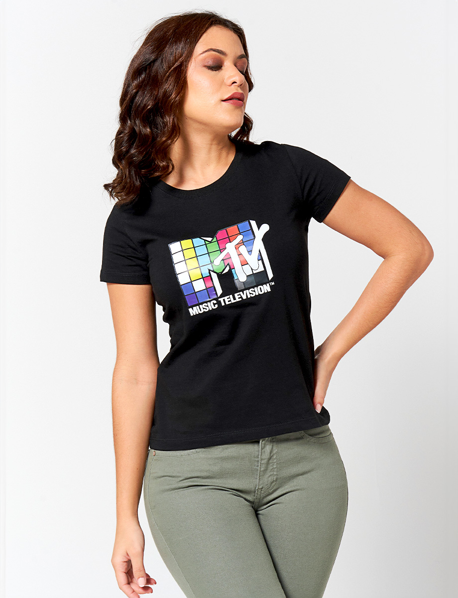 Camiseta Negra Mtv