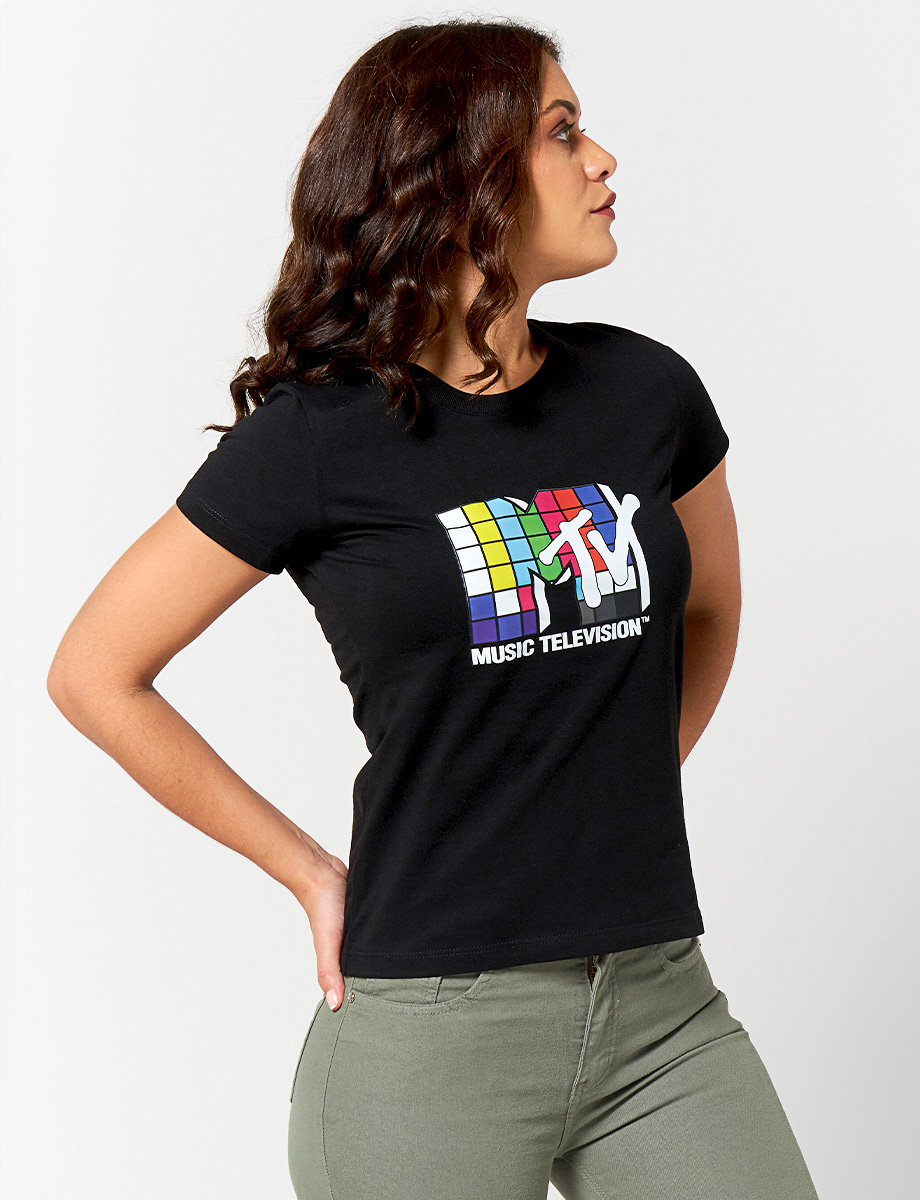 Camiseta Negra Mtv