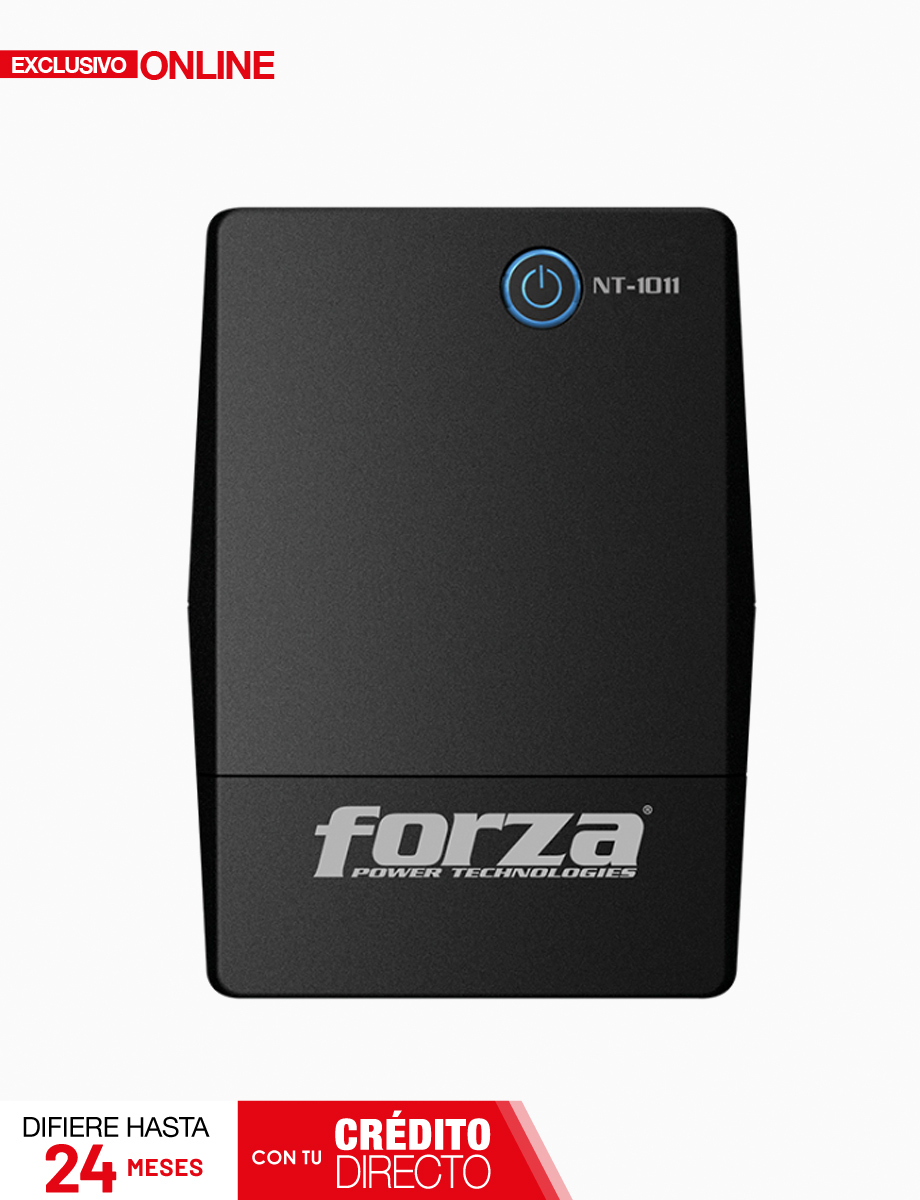 UPS Interactiva NT-1011 120V 6 Salidas + 2 RJ11 Negra | Forza