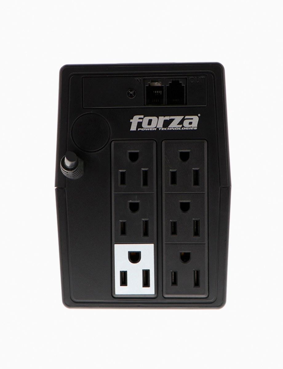UPS Interactiva NT-1011 120V 6 Salidas + 2 RJ11 Negra | Forza