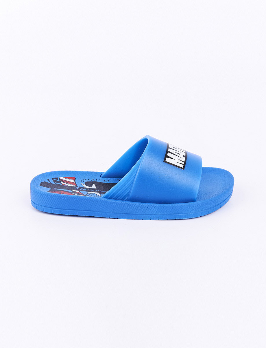 Sandalia Slide Azul Marvel