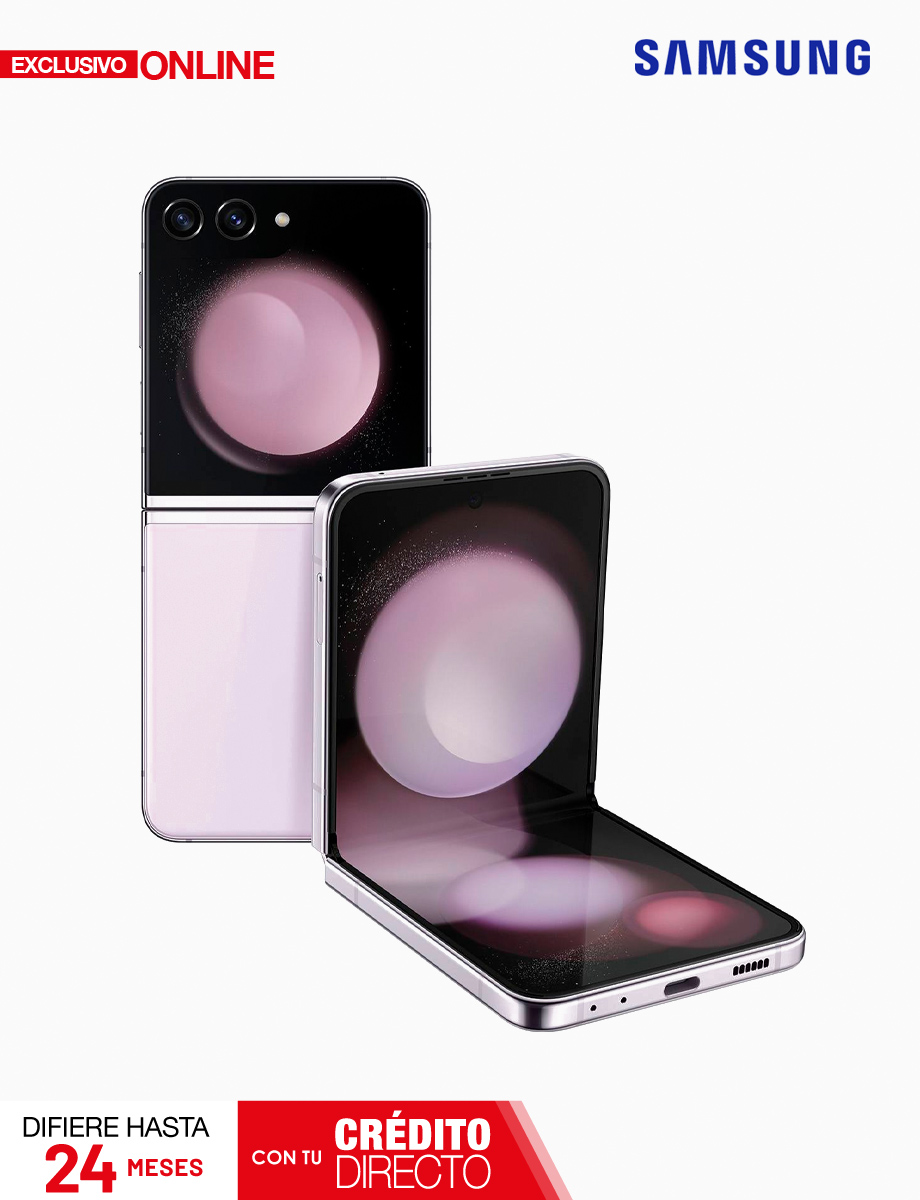 Celular Samsung Z Flip 5 de 256GB y 8GB de RAM Lavanda | Samsung