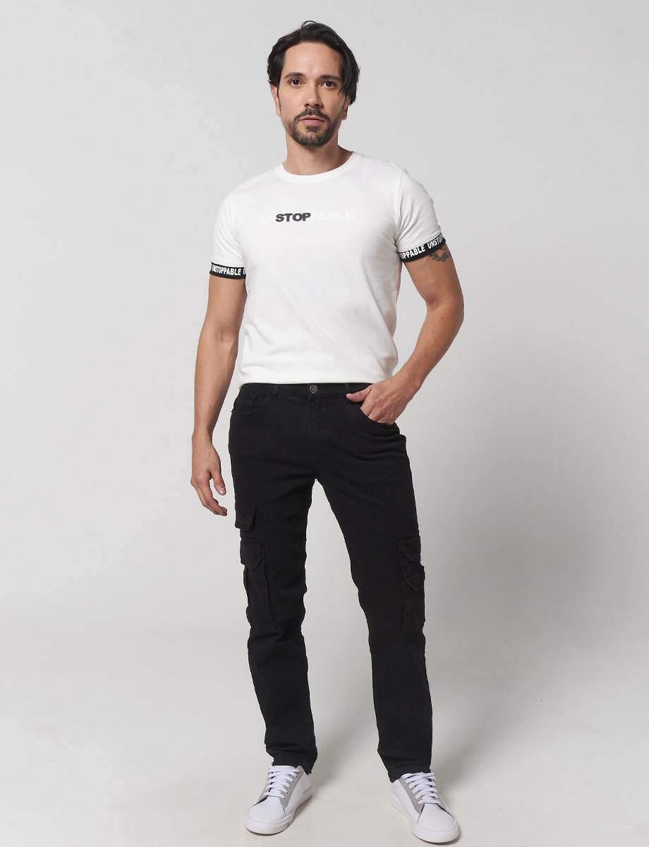 Pantalón Cargo Negro