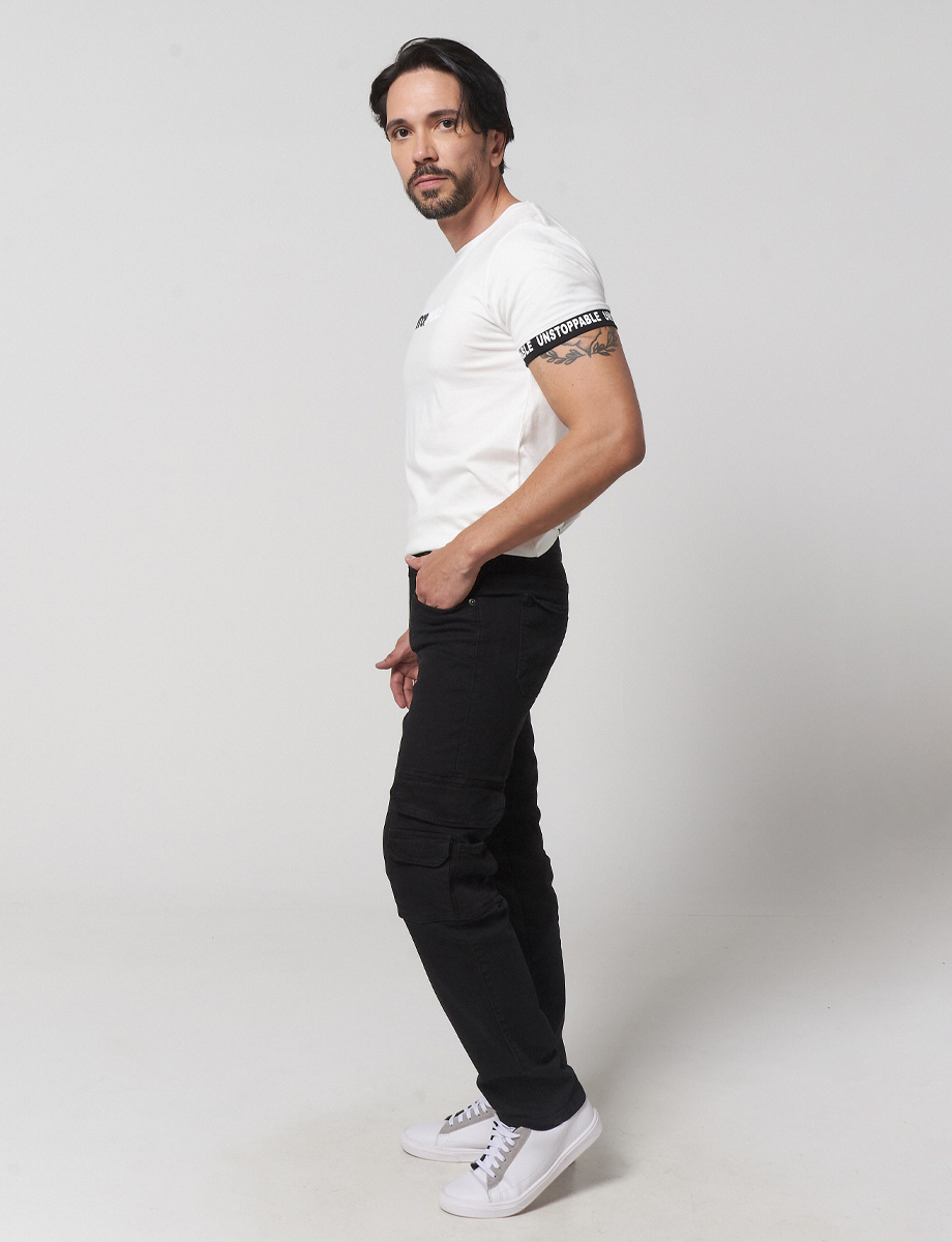 Pantalón Cargo Negro