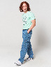 Pantalón Jean Cargo Azul Medio