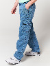 Pantalón Jean Cargo Azul Medio