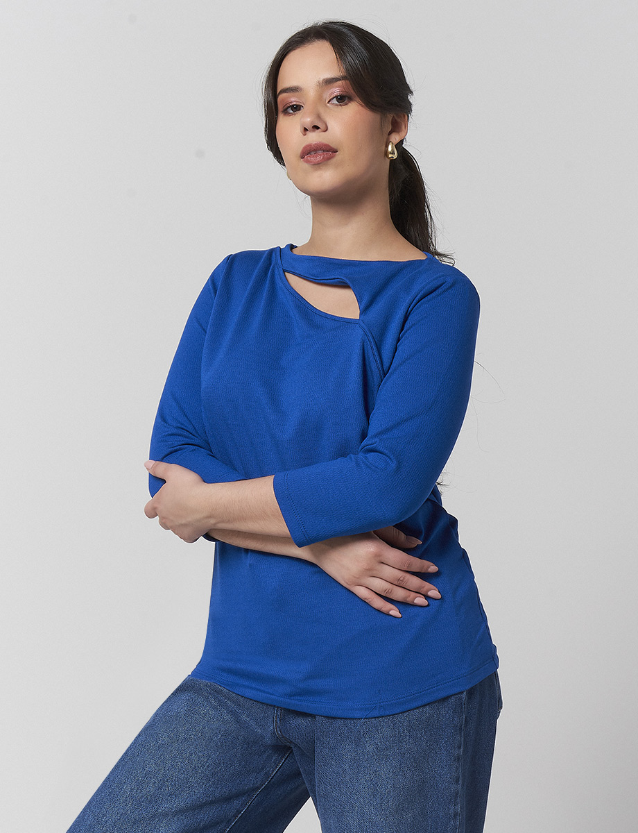 Camiseta Azul Eléctrico