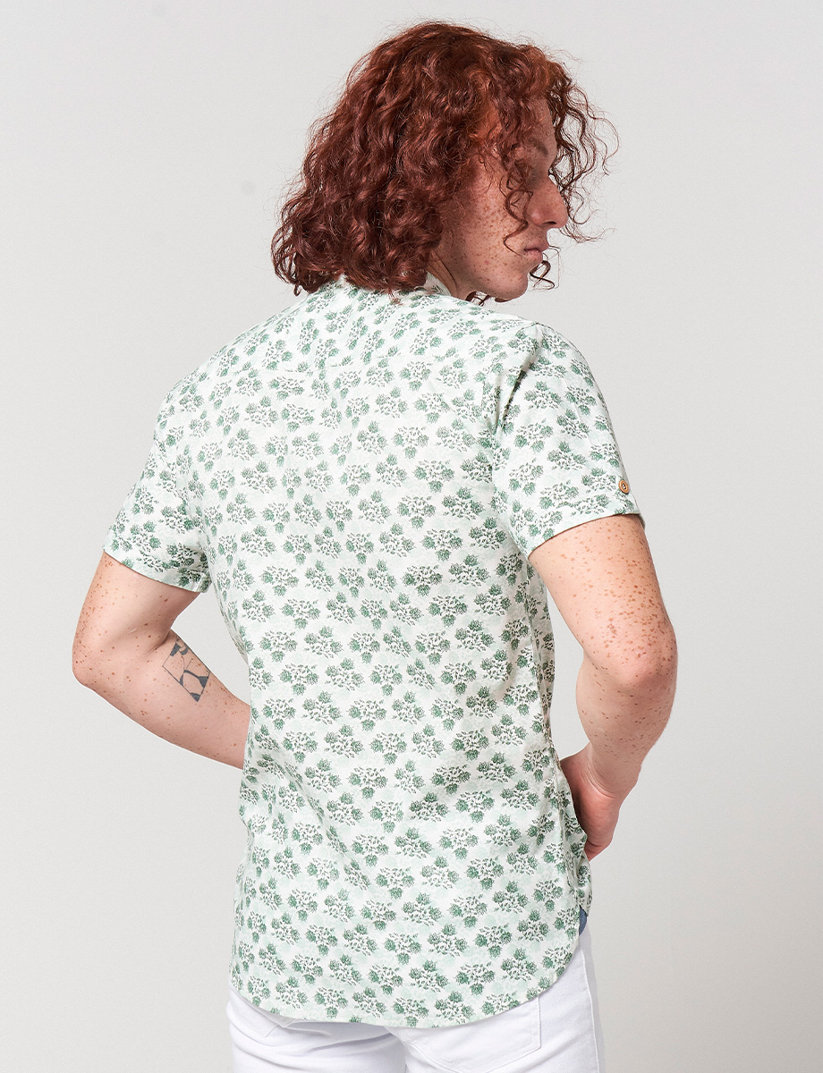 Camisa Flores Blanco