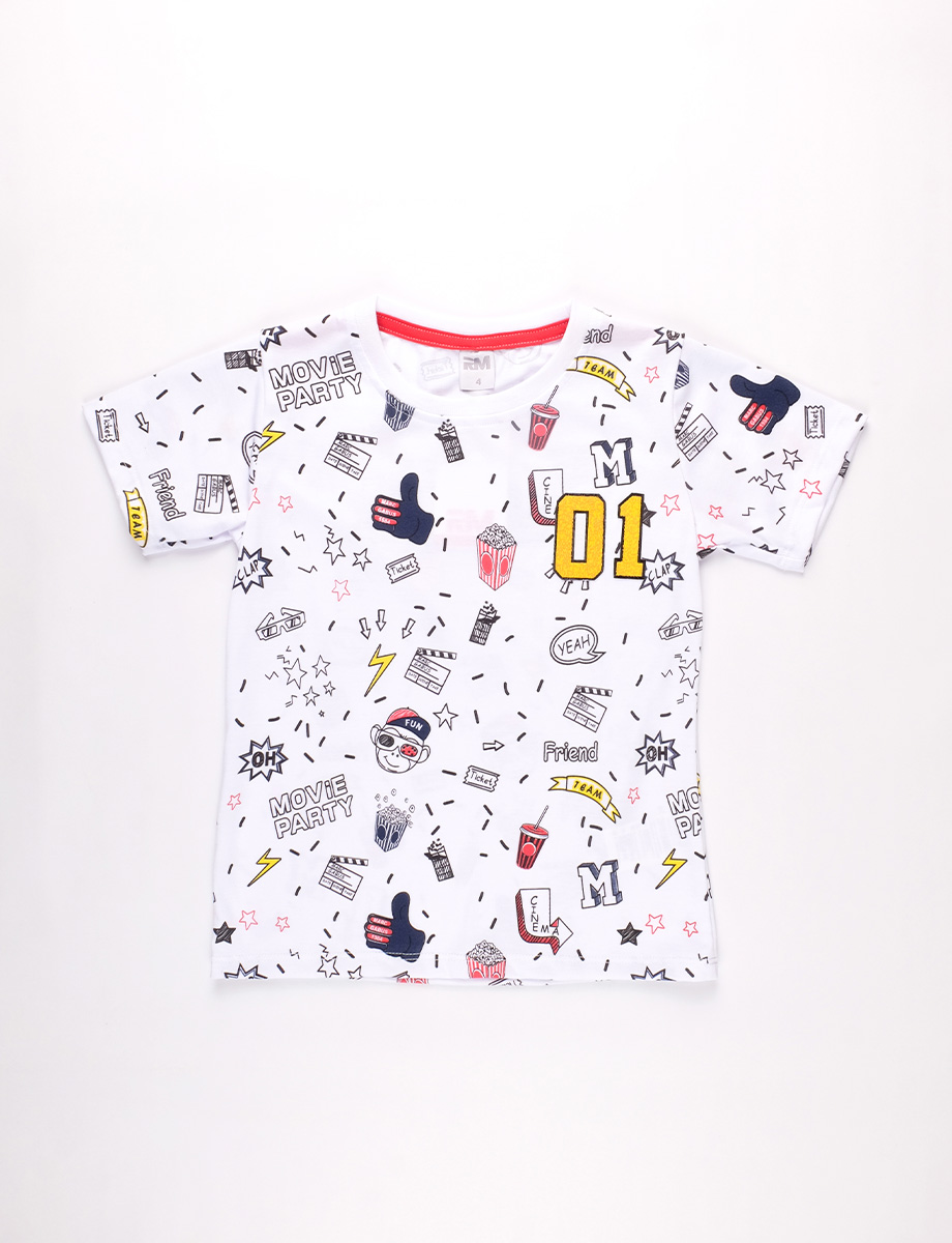 Niños's 100% Algodón Camisas Crewcuts Tops, Y Camisetas
