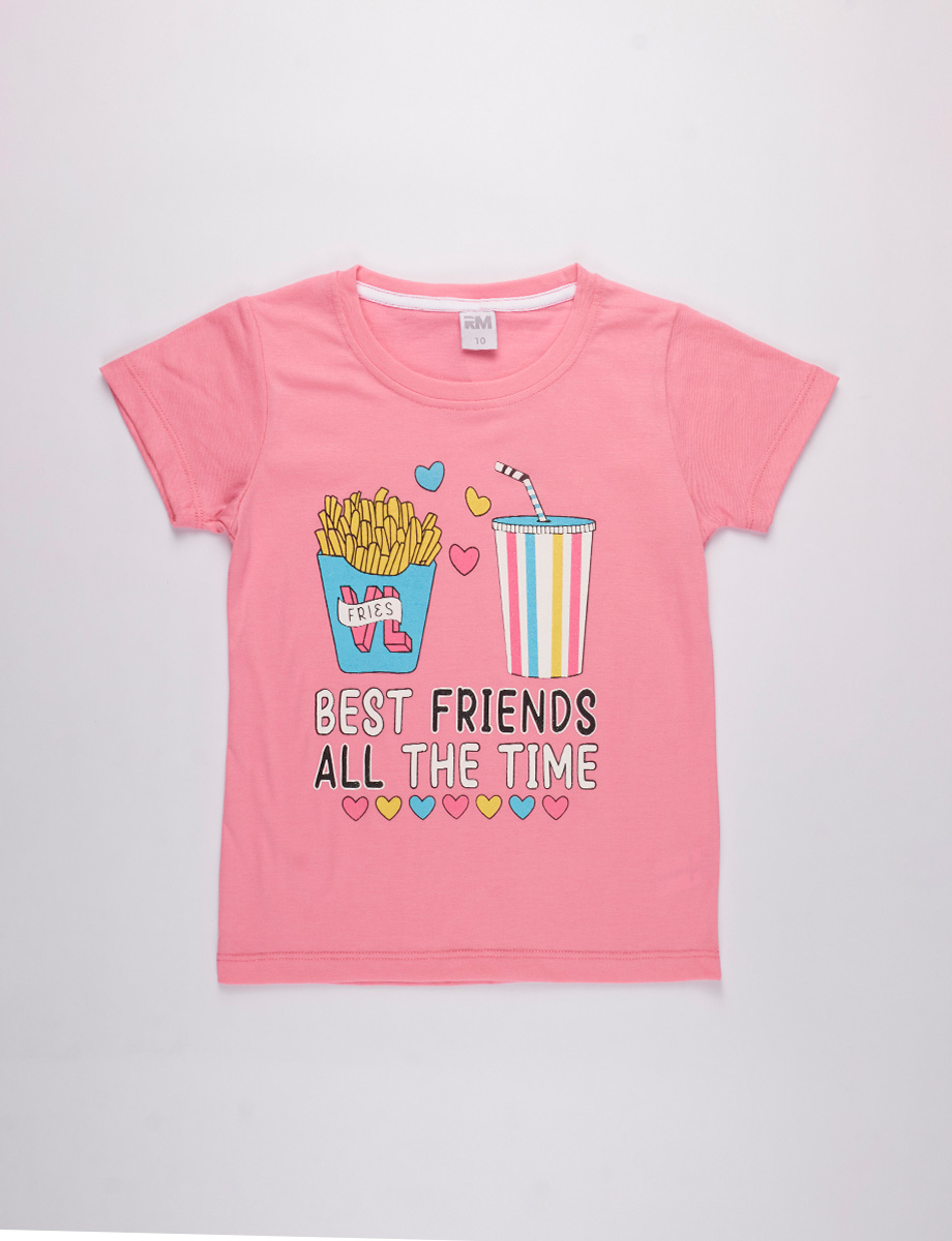 Camiseta Best Friends Rosado