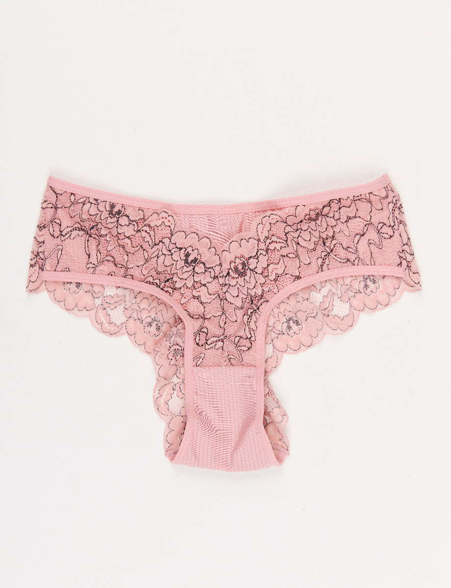Panty Encaje Palo de Rosa