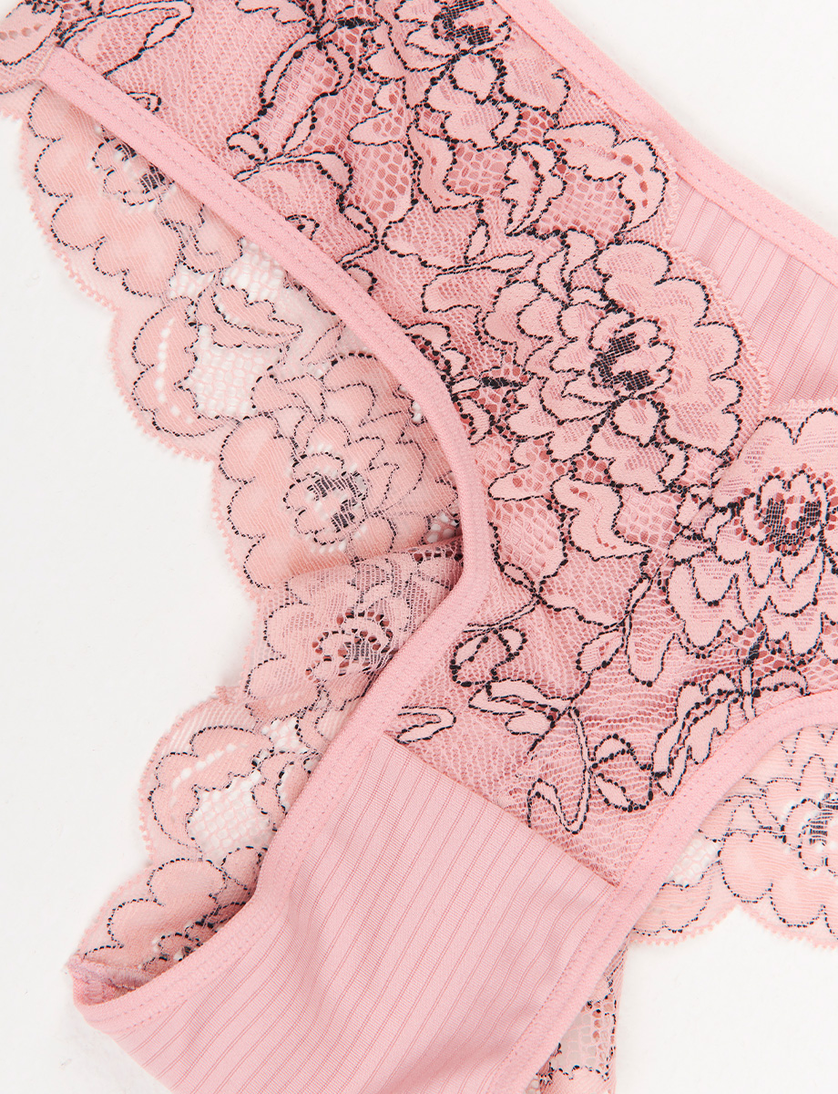 Panty Encaje Palo de Rosa
