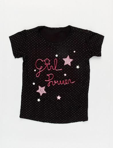Camiseta Girl Power Negra