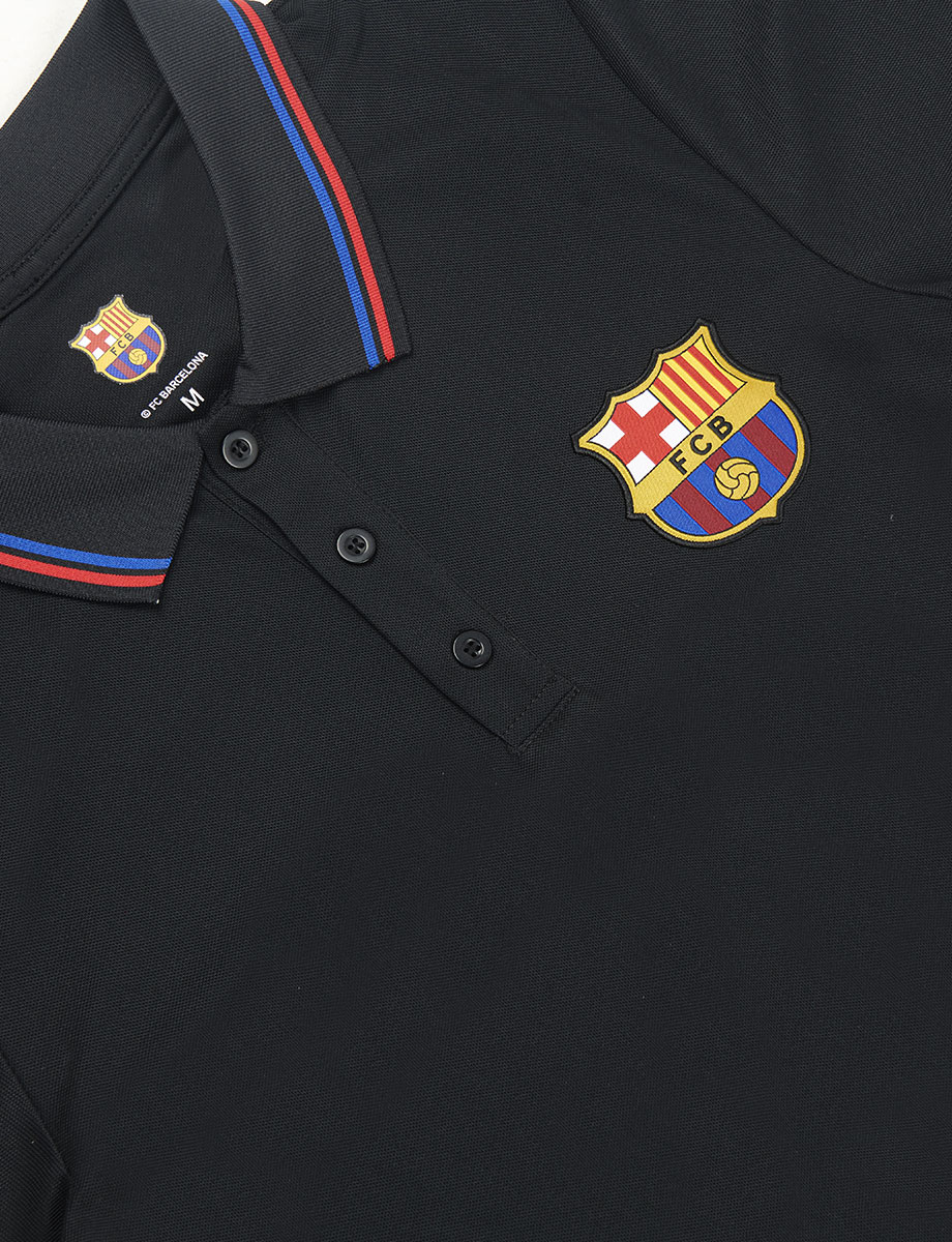 Camiseta Polo FCB Negro