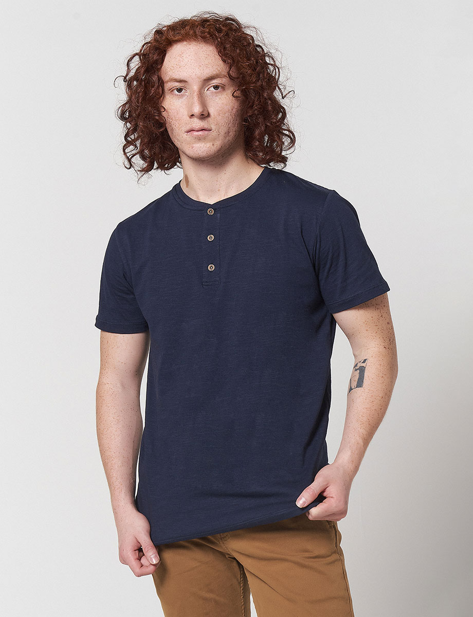Camiseta Llana Azul Marino