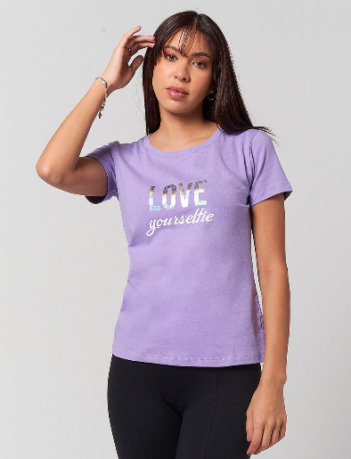 Camiseta Love Lila