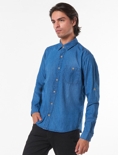 Camiseta <em class="search-results-highlight">Denim</em> Azul medio