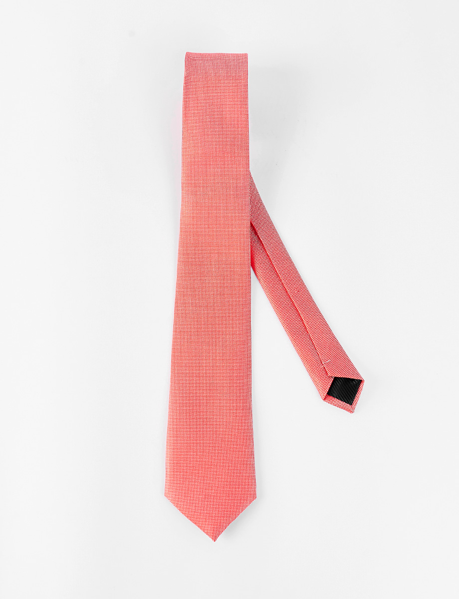 Corbata con Textura Salmón