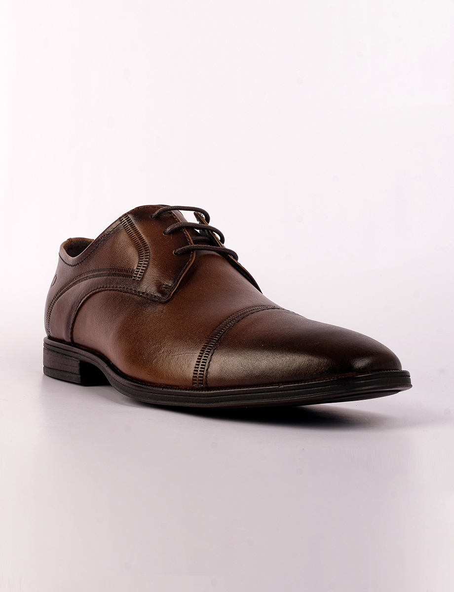 Zapato Formal Café con Cordones