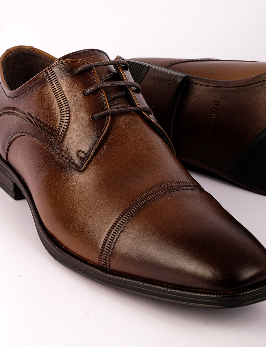 Zapato Formal Café con Cordones