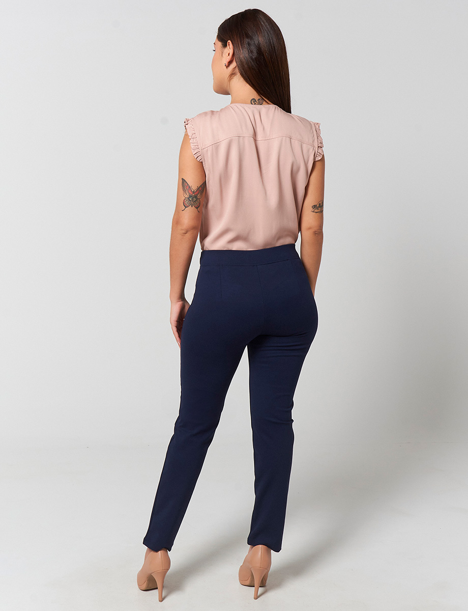 Leggins Azul con Hebilla Dorada
