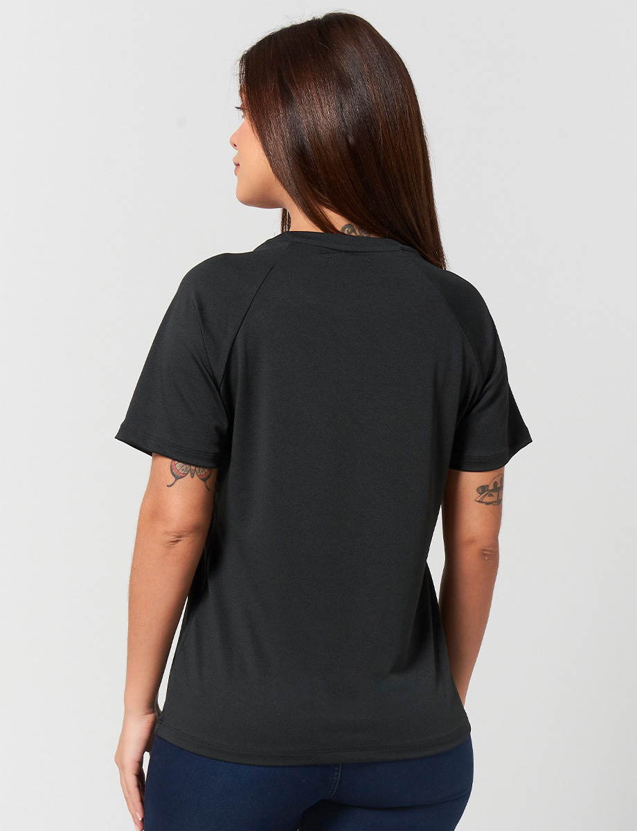 Camiseta con Apliques Unicolor