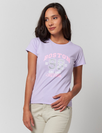 Camiseta Boston Lila