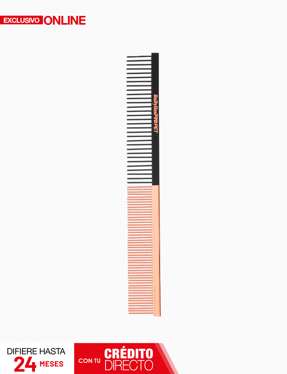 Peinilla de Pelo 10" Rosa/Negra | BabyLissPro Pet