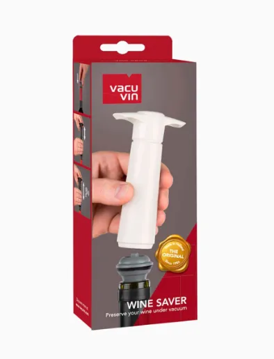 Bomba al Vacio + 2 Tapones Blanco | Vacu Vin
