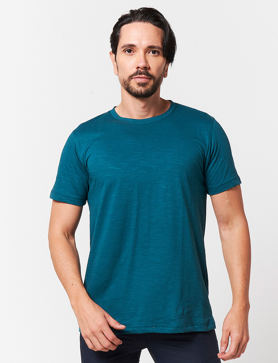 Camiseta Llana Azul Petróleo