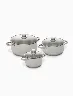 Juego x3 Ollas Brilliance Acero Inoxidable | Umco
