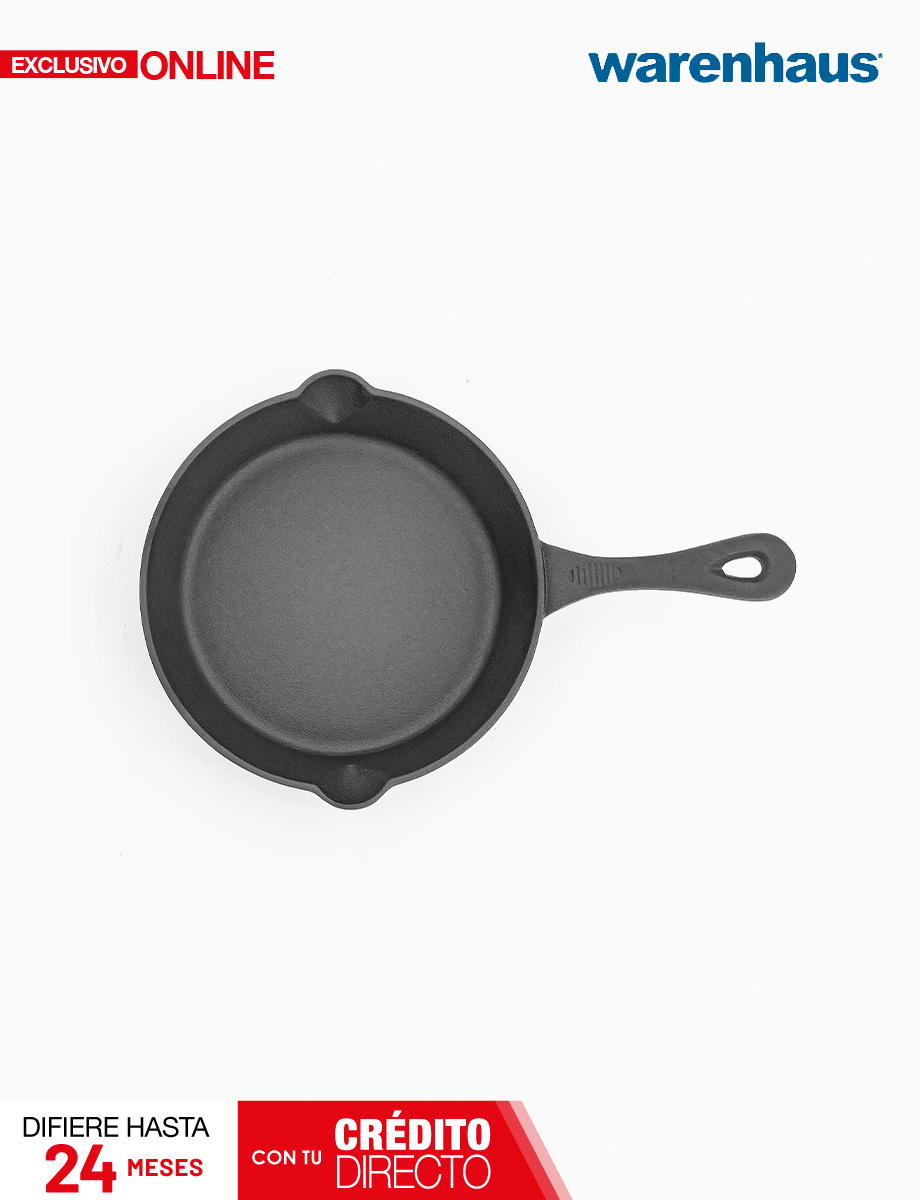 Sartén Redondo 21 cm Hierro Fundido Negro | Warenhaus