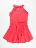 Vestido Cuello Halter Fucsia