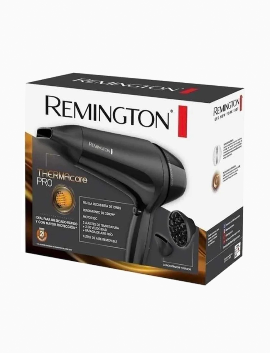 Secador de Cabello ThermCare Negro | Remington