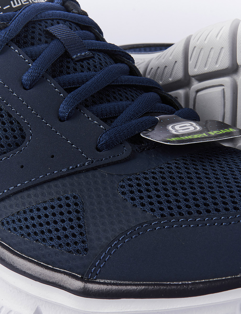 Sneaker con Cordones Azul