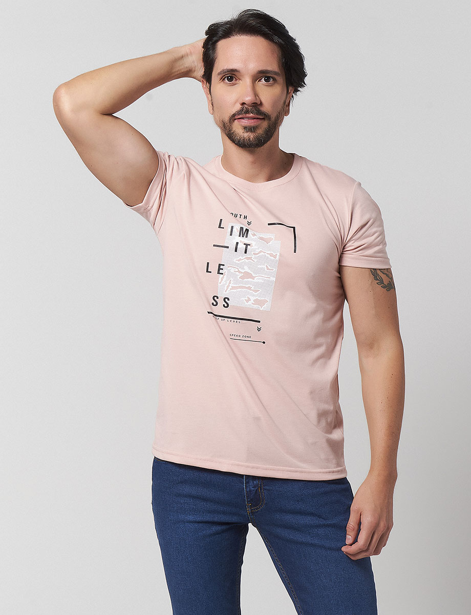 Camiseta Limitless Rosado