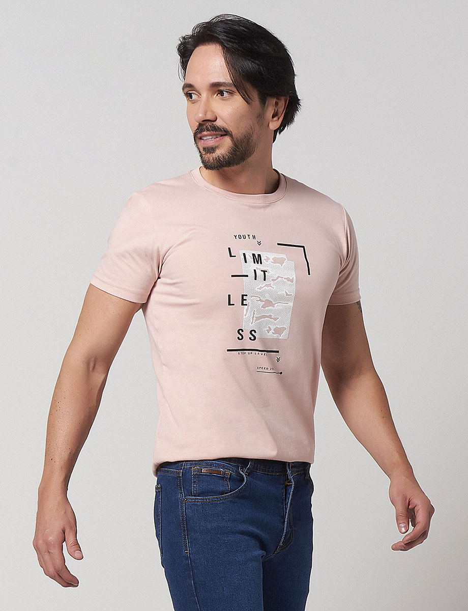 Camiseta Limitless Rosado