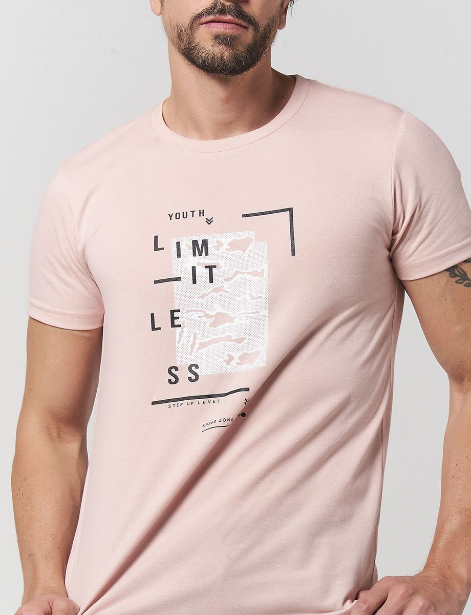 Camiseta Limitless Rosado