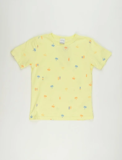 Camiseta Mini Prints Unicolor