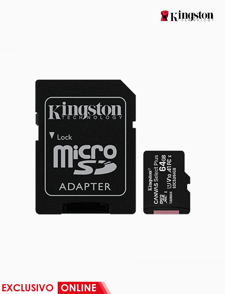 Micro SD de 64GB Canvas Select Plus | Kingston
