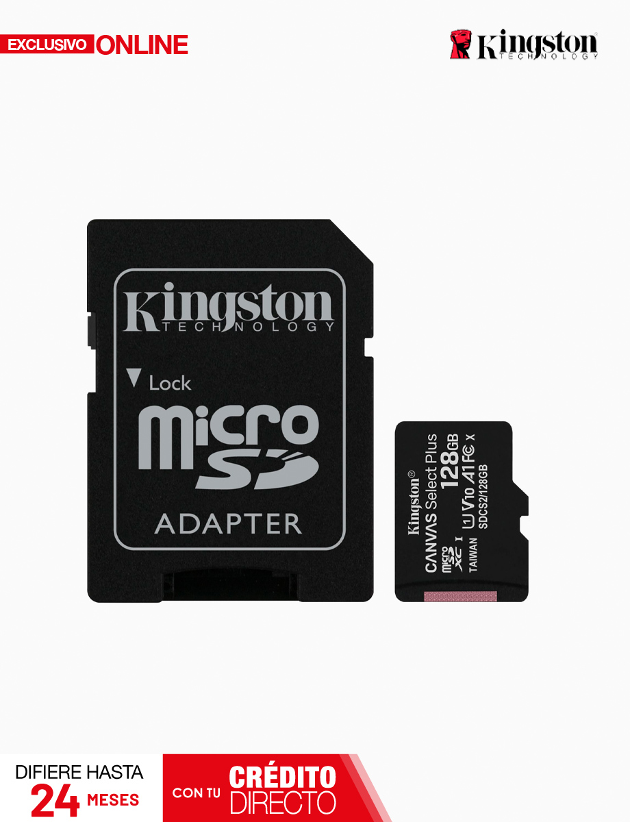 Micro SD de 128GB Canvas Select Plus | Kingston